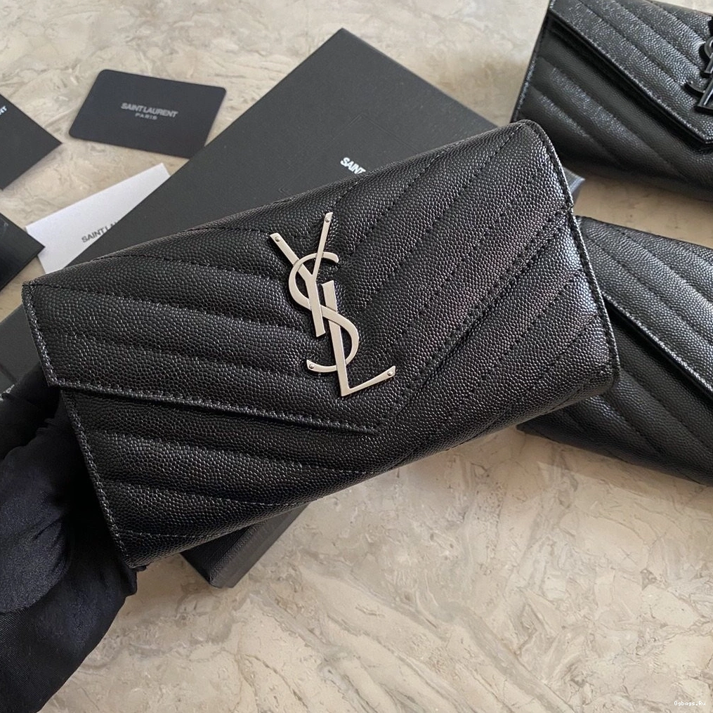 MONOGRAM YSL FLAP LARGE WALLET 0805
